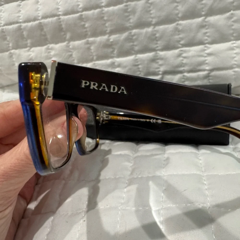 Prada Black and Blue Glasses - Picture 2 of 7